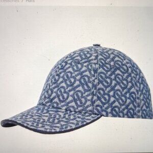 Burberry Monogram Jacquard Denim Baseball Cap